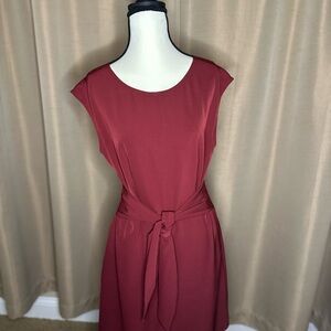 LOFT Rich Red Mini Dress